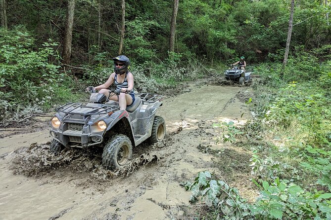 East Tennessee Off Road ATV Guided Experience - Getting comfortable on a single-rider ATV