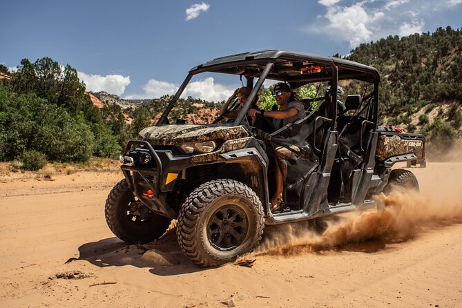 East Zion 4 Hour Slot Canyon Canyoneering UTV Tour - The UTV ride to Sugar Knoll