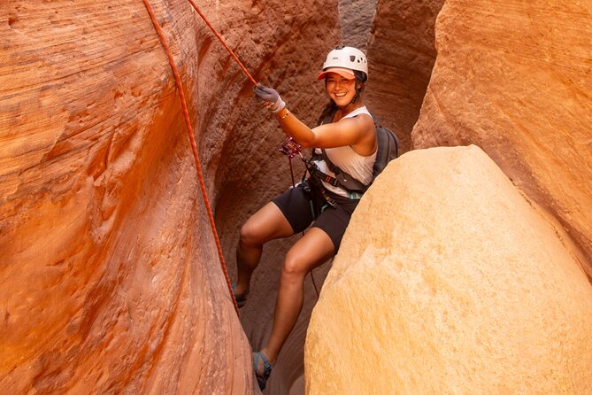 East Zion 4 Hour Slot Canyon Canyoneering UTV Tour - Six or seven rappels, with room to learn