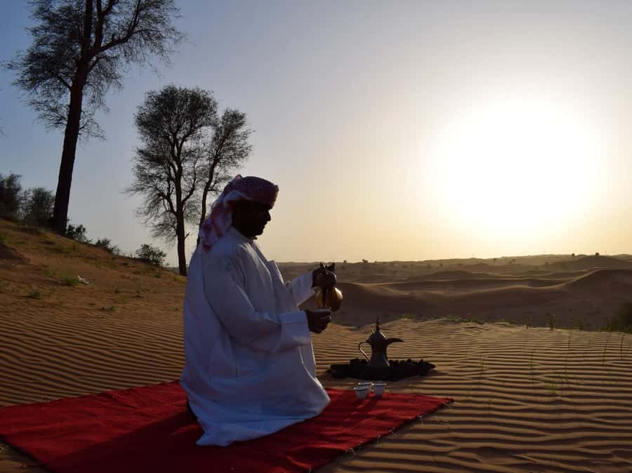 Evening Desert Dune Bashing by 4<em>4 Vehicle – Key points at a glance’ /></p>
<ul>
<li><strong>45 minutes of dune bashing:</strong> The 4×4 ride is the strongest part for most people, with experienced drivers handling the steep dunes and turns.</li>
<li><strong>Bedouin Oasis dinner setting:</strong> You finish the desert drive at a traditional-style camp with BBQ food, regional dishes, tea, coffee, and evening snacks.</li>
<li><strong>Many activities included:</strong> Camel riding, sandboarding, henna painting, sunset viewing, and entertainment are covered in the basic price.</li>
<li><strong>Ras Al Khaimah pickup included:</strong> Hotel collection and return make this simple if you are staying in the emirate, including around Marjan Island.</li>
<li><strong>Good value at $49:</strong> Quad biking, photos, falcon pictures, souvenirs, and alcohol cost extra, but the main program is included.</li>
<li><strong>Strong safety fit for active families:</strong> Children under two, pregnant women, people with back or heart problems, and people over 80 should not book.</li>
</ul>
<h2>A full desert evening from Ras Al Khaimah</h2>
<p><img width="900" height="674" decoding="async" src=