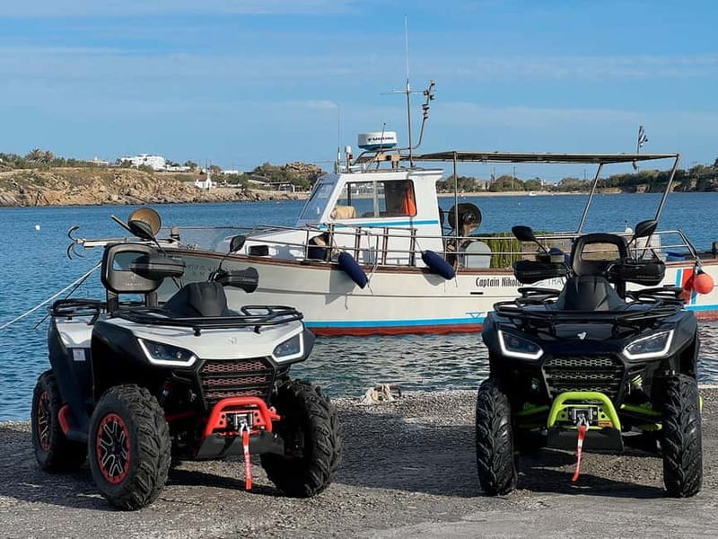 Explore Mykonos Island with a 650cc ATV / QUAD Tour - Starting out with Adrive and the safety briefing