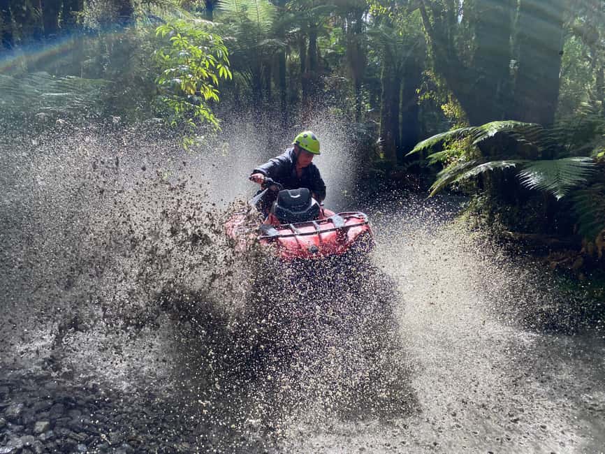 Franz Josef Town: Scenic Glacier Quad Bike Tour with Gear - From the Franz Josef office to the first muddy track