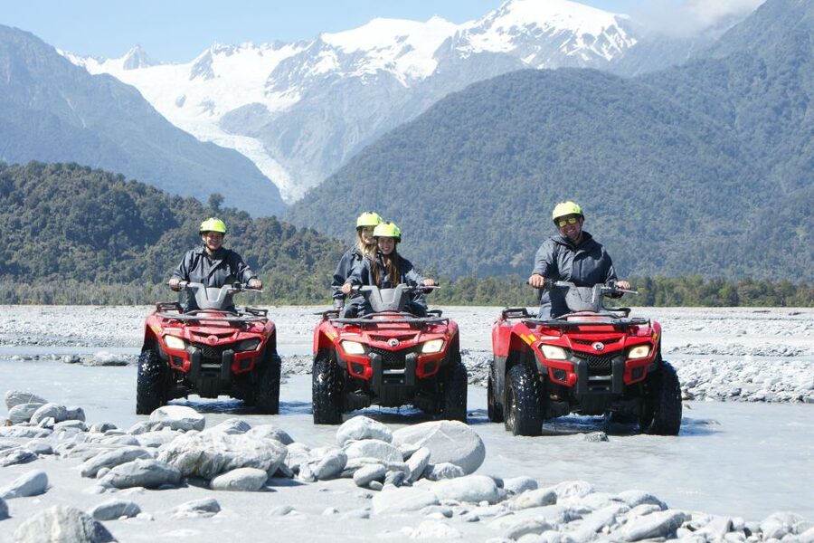 Franz Josef Town: Scenic Glacier Quad Bike Tour with Gear - A close look at the quad bikes