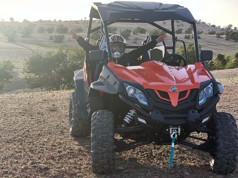 From Agadir/Taghazout: Buggy Safari Adventure & Moroccan Tea - Getting comfortable before the ride