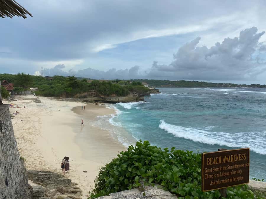 From Bali: Lembongan & Mangrove Buggy Tour with Buffet Lunch - Panorama Point and the view toward Mount Agung