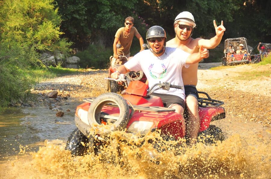 From Belek, Antalya Thrilling Quad Safari Adventure - Kurşunlu Waterfall or Lara Beach routes