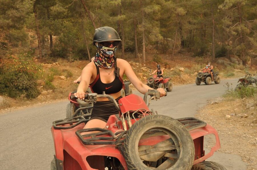 From Belek, Antalya Thrilling Quad Safari Adventure - Mud, water crossings, and the swimming stop