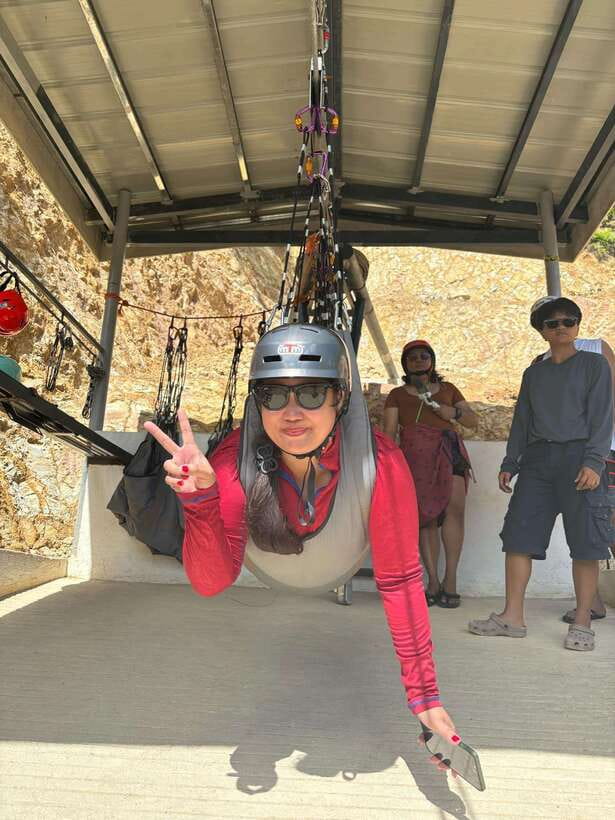 From Boracay: Mainland Off-Road ATV and Zipline Experience - The zipline: a quick burst of height