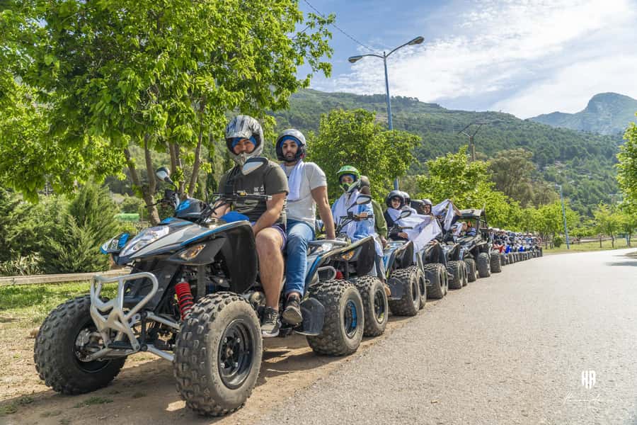 From Chefchaouen: ATV-Quad Guided Tour to Akchour Waterfall - Riding out from Chefchaouen toward Akchour
