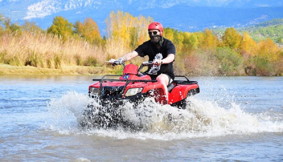 From city of Side: Taurus Mountains Quad ATV Tour - Riding through pine forest and mountain tracks