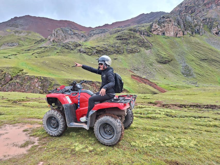 From cusco: Rainbow Mountain ATV Tour with meals - The return ride and lunch in Cusipata