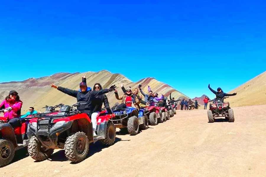 From Cusco: Rainbow Mountain in ATV Quad Bikes + meals - The ATV ride to Vinicunca