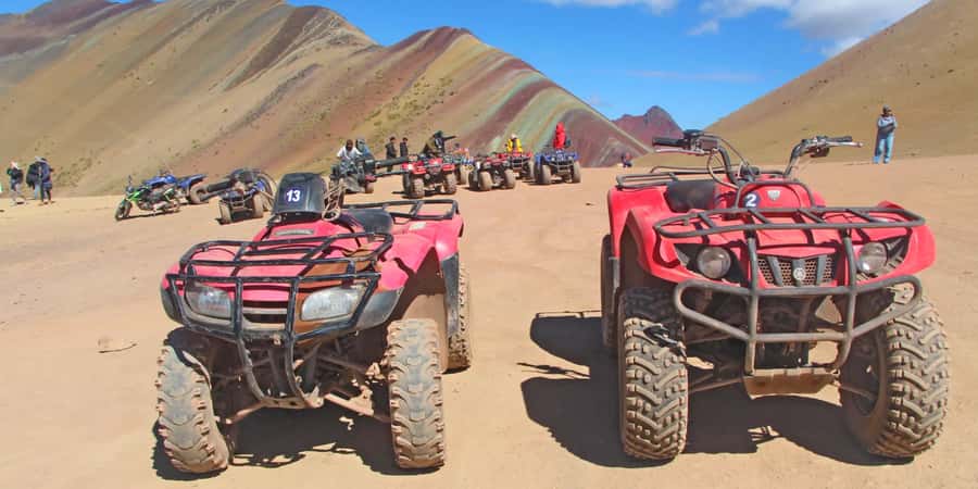 From Cusco: Rainbow Mountain in ATV Quad Bikes + meals - Lunch and the ride back to Cusco