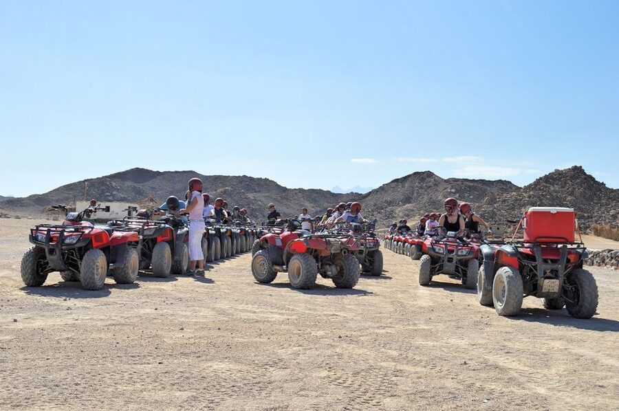 From El Gouna: Dry Canyon Quad Bike Morning Tour - The basic shape of this El Gouna morning tour