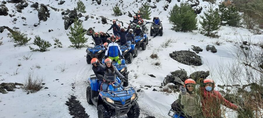 From Etna South: Ride a Quad Bike on the Volcano - Following lava channels and a dry torrent bed