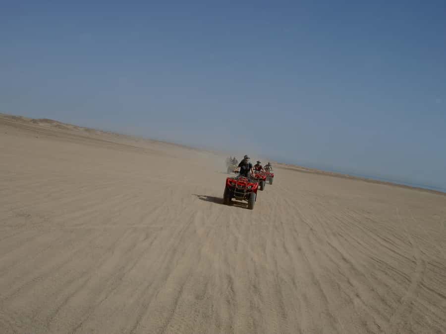 From Hurghada: Makadi Bay ATV Tour - The rock formation and the Makadi Bay beach stop
