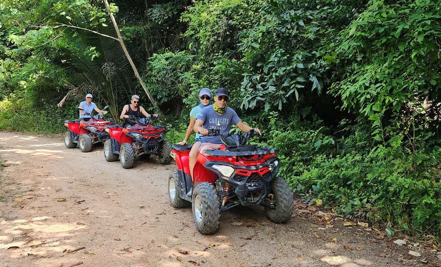 From Ko Pha Ngan: ATV Jungle Adventure Experience - The first dirt tracks through farms and jungle