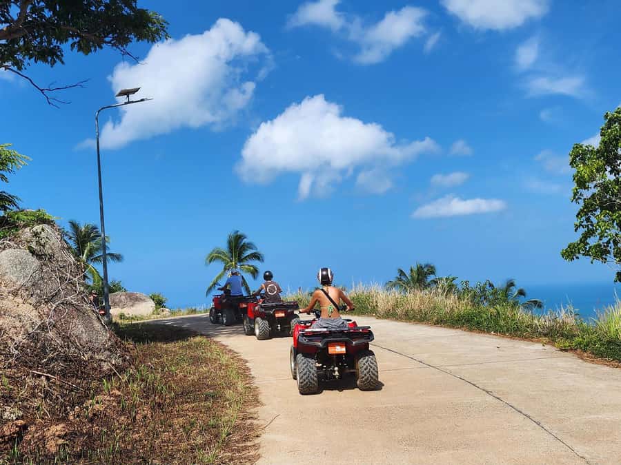 From Ko Pha Ngan: ATV Jungle Adventure Experience - Climbing toward the mountain viewpoint