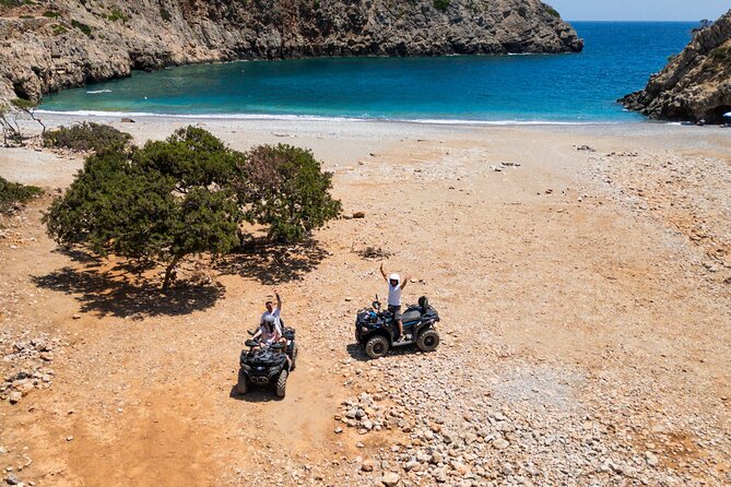 From Kolymbari: Ancient Diktyna & Hidden Beach Quad Safari - Ancient Diktyna puts the beach in context