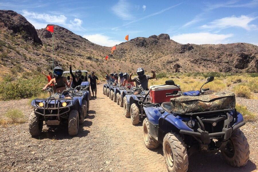 From Las Vegas: Lake Mead National Park ATV Tour with Lunch - The 900-foot view above the Colorado River