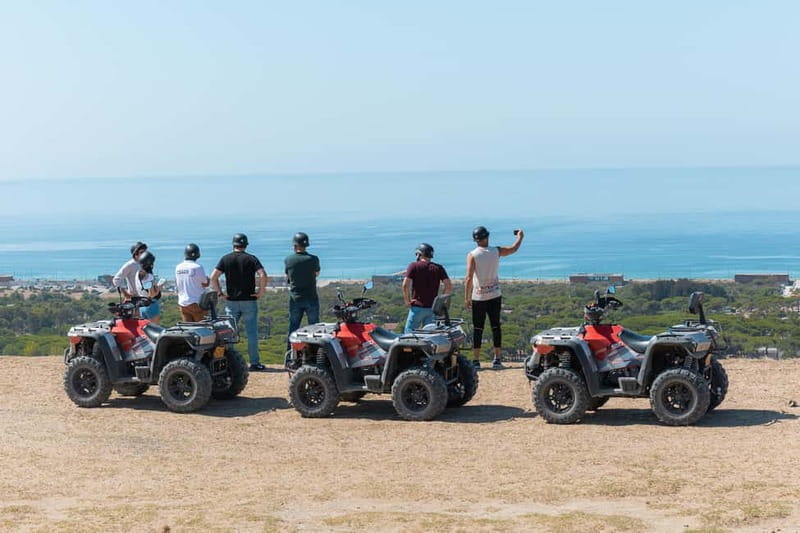 From Lisbon: Atlantic Coast Guided Quad Bike Tour - The old military compound and the first big views