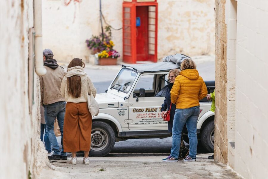 From Malta: Full-Day Gozo UTV Tour with Lunch and Boat Ride - Xewkija Rotunda and the option of Ġgantija