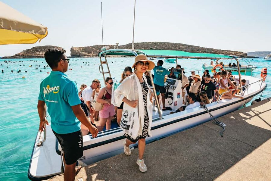 From Malta: Gozo Quad Bike Tour & Comino Boat Tour w/ Lunch - Comino, the Blue Lagoon, and the sea caves