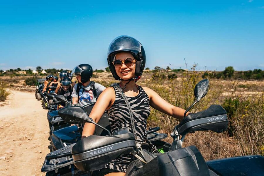 From Malta: Gozo Quad Bike Tour & Comino Boat Tour w/ Lunch - Guides, convoy pace, and first-time riders
