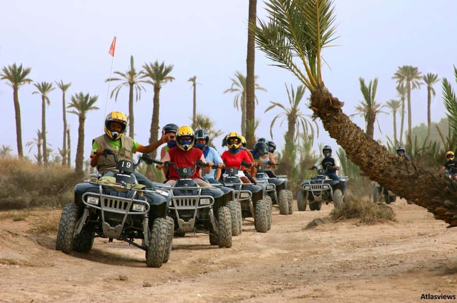 From Marrakech: Adventure Quad Ride in La Palmeraie - The dust is part of the deal