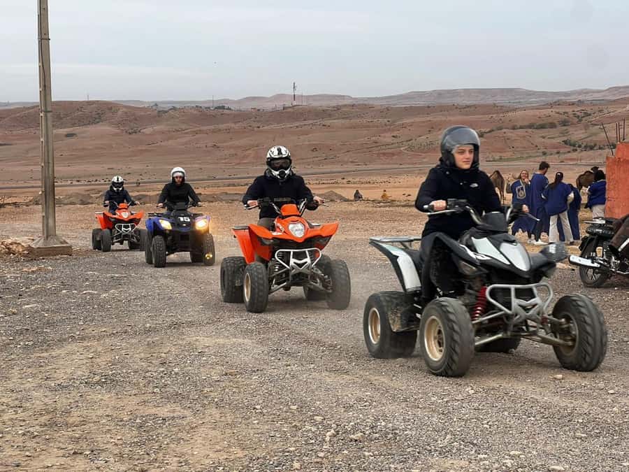 From Marrakech: Agafay Desert Quad Biking Tour with Transfer - Photo stops beneath the Atlas Mountains