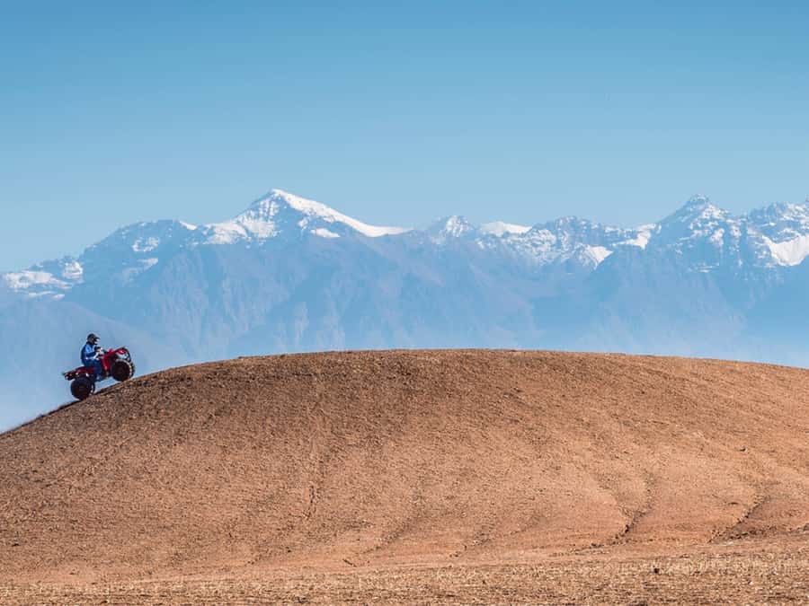 From Marrakech: Agafay Desert Sunset, Quad Biking, & Dinner - Leaving Marrakech for the Agafay Desert