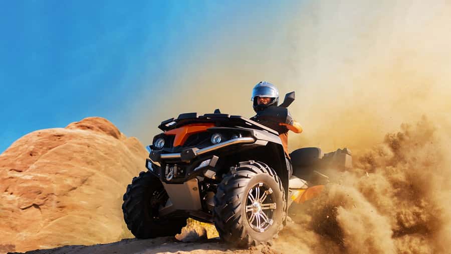 From Marrakech: Agafay Desert Sunset, Quad Biking, & Dinner - Sunset over Agafay’s dry hills
