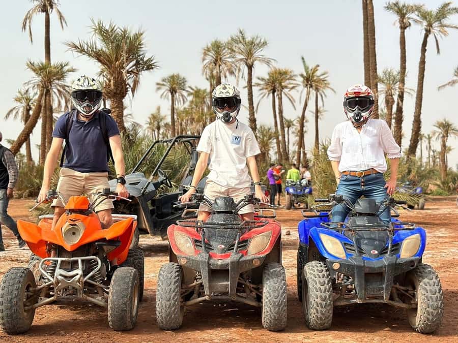 From Marrakech: Aqua Karting & Quad Bike Half-Day Trip - Quad biking through palms and village trails