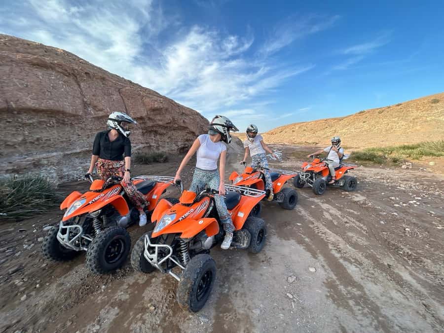From Marrakech: ATV Quad Bike Tour in Agafay Desert - Riding across dunes, tracks, and dry riverbeds