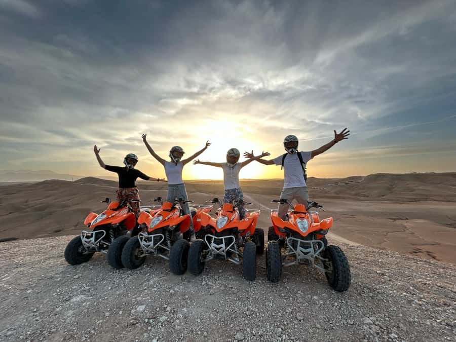 From Marrakech: ATV Quad Bike Tour in Agafay Desert - Safety briefing before the engines start