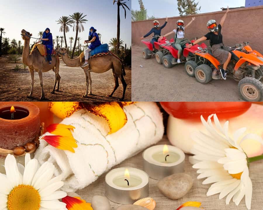 From Marrakech: Camel Ride, Quad Bike & Spa Full-Day Trip - One day, three sides of Marrakech