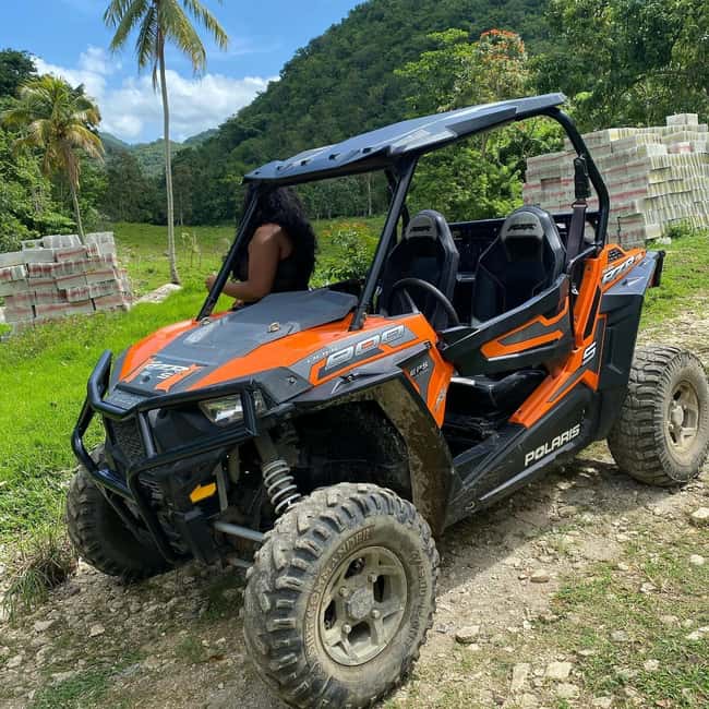 From Montego Bay/Negril: RastaSafari UTV Experience - Leaving the beach for Roaring River