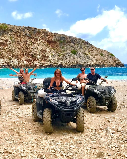 From Platanias: Quad safari with Hotel transfer - Leaving Platanias for the Cretan hills