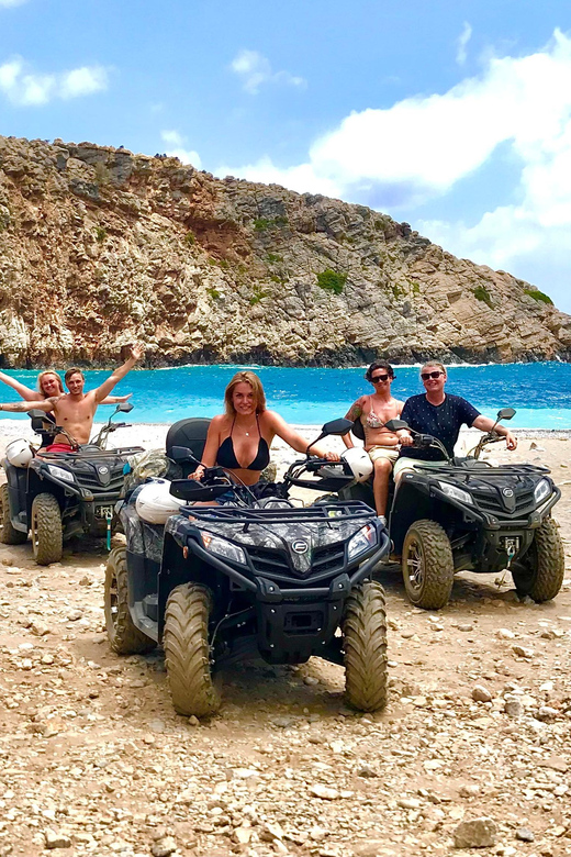 From Platanias: Quad safari with Hotel transfer - What the CFMoto 450 ride feels like
