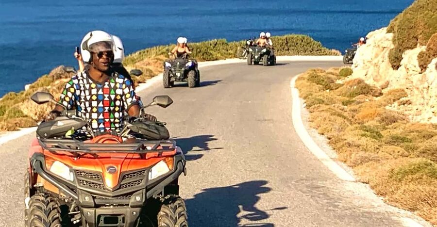 From Platanias: Quad safari with Hotel transfer - The secret stop and the cliffside viewpoint