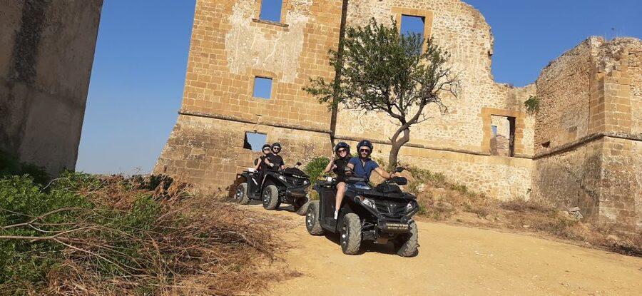 From Ribera: Quad Tour in the province of Agrigento - Pianagrande puts the sea beside the trail