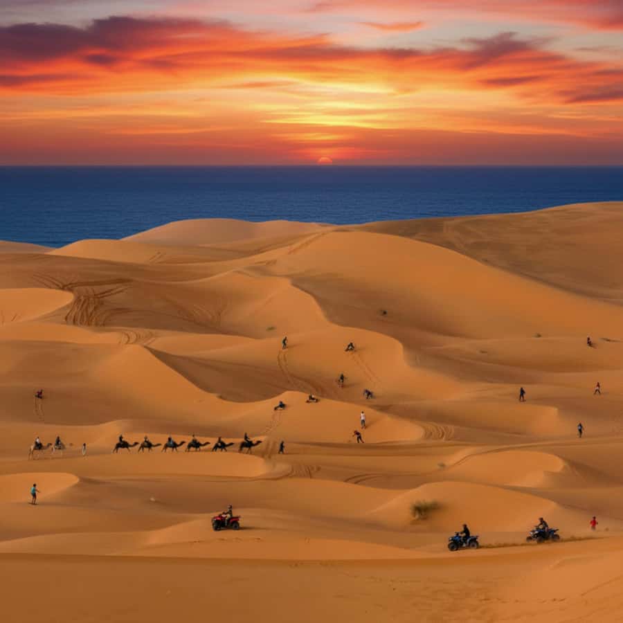 From Taghazout : Quad Bike On The Beach & Mountains - Beach riding, dunes, and mountain views
