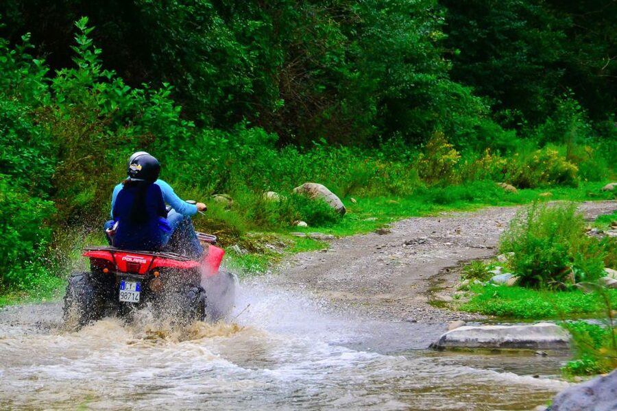 From Taormina: Off-Road ATV Tour Alcantara & Mount Etna - Moio Alcantara crater and old lava flows