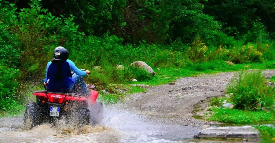 From Taormina: Off-Road ATV Tour Alcantara & Mount Etna - Riding through vineyards, villages, and waterways