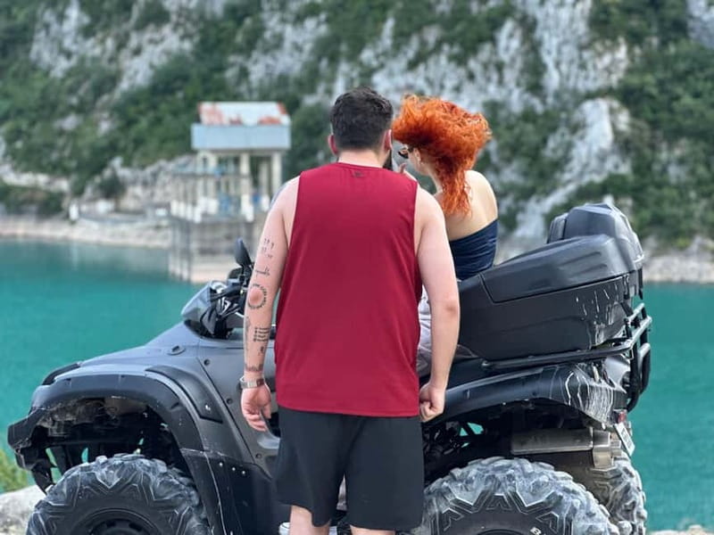 From Tirana: Bovilla Quad Highlights Tour - The first 40 minutes: off-road trails toward Bovilla Lake