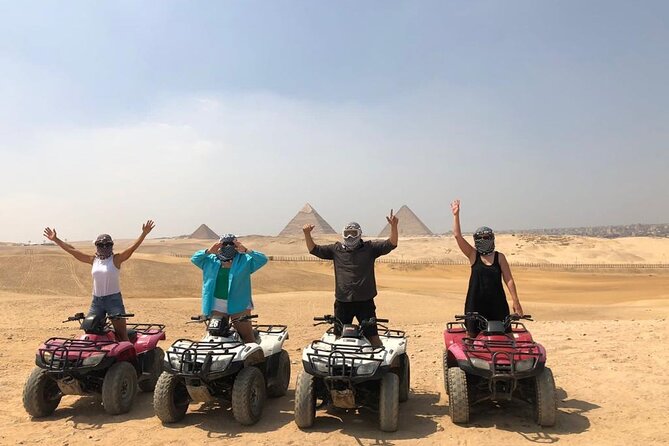 Full Day Tour to Giza with Camel & ATV Ride and Dinner Show - Three hours beside the Great Pyramid and Sphinx