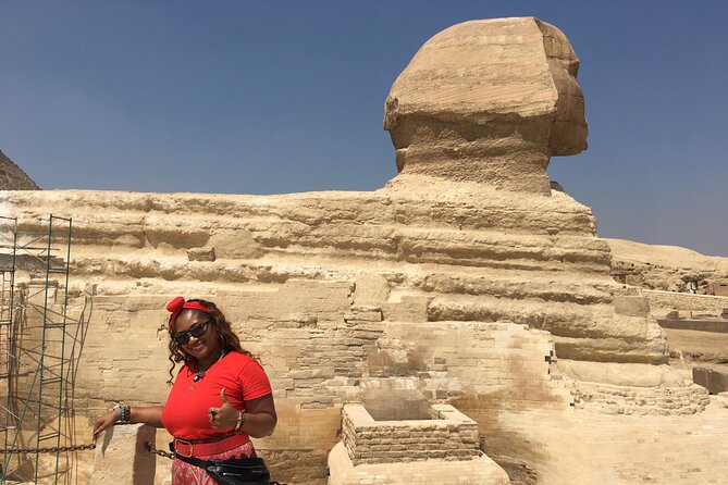 Giza Pyramids, Camel ride and Shopping with ATV Quad bike - The Sphinx and the story behind the guardian