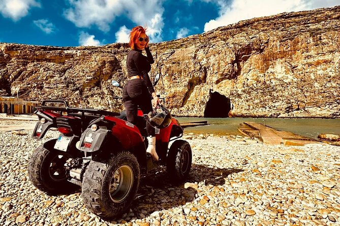 Gozo Full-Day Quad Tour with Private Boat to Gozo & return - Ramla Bay and the red sand
