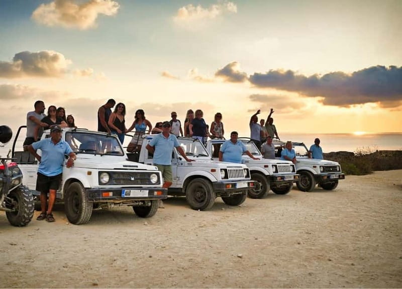 Gozo Island: Shared Sunset UTV Combi Tour & Comino Visit - The platter, drinks, and a sensible food plan