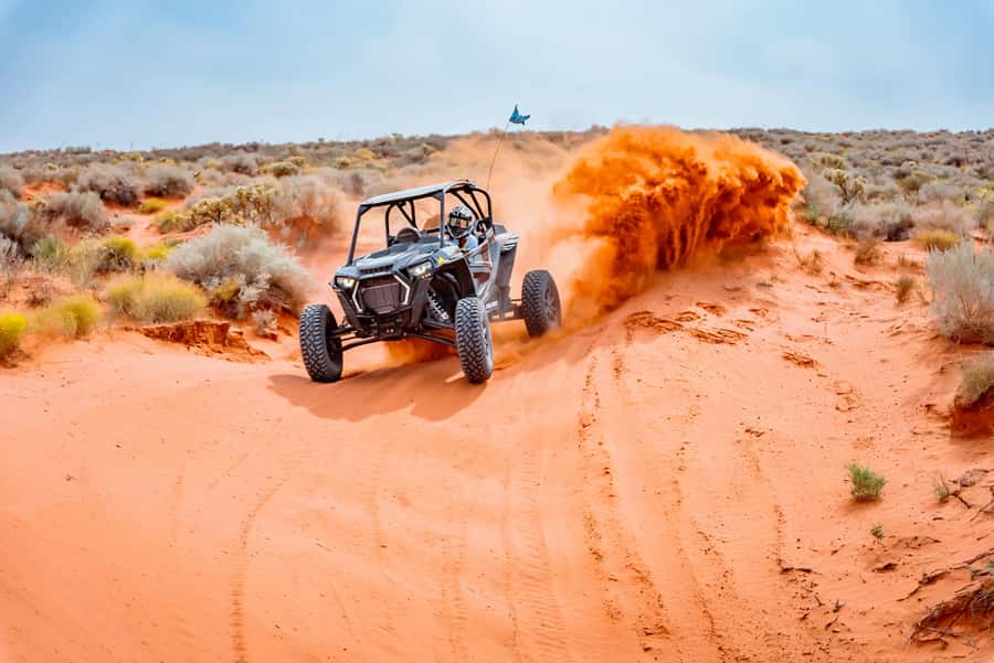Greater Zion: Extreme Adrenaline UTV Tour in Sand Hollow - Sand dunes bring the first burst of speed
